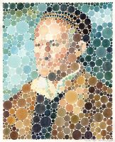 Portrait painting: Jakob Muffel (watercolor after Dürer)