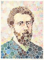 : Watercolor portrait: Georges Seurat