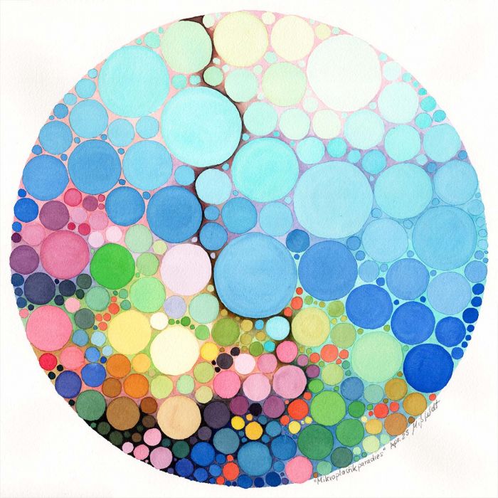 Microplastic paradise (watercolor)