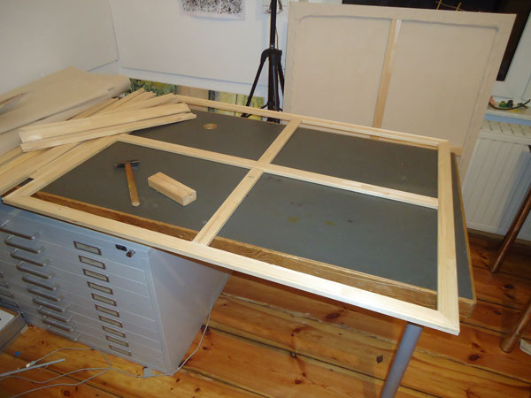 Assemble the stretcher frame yourself: Material and tools