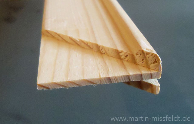 Profile of a wedge-shaped frame