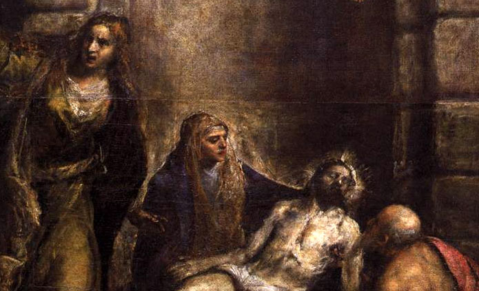 Detail from Pieta by Titian