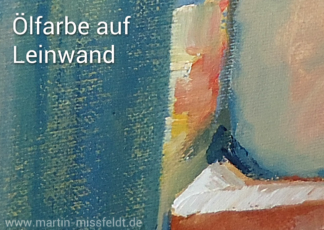 Oil paint on canvas (detail)