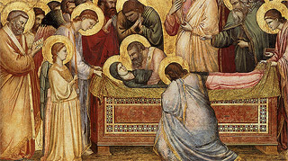 Medieval altar painting by Giotto