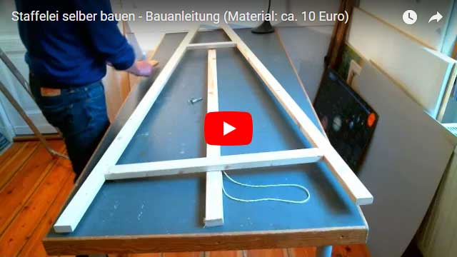 How to construct an easel by yourself